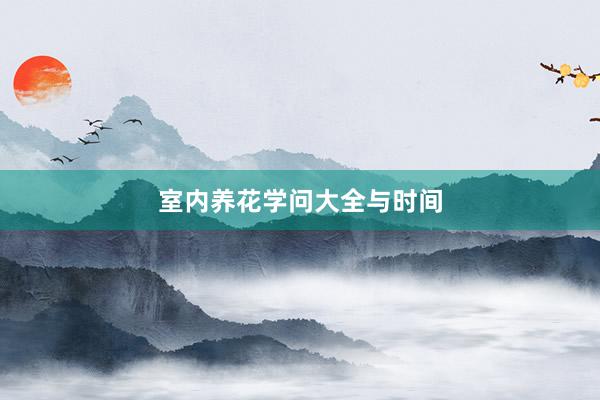 室内养花学问大全与时间