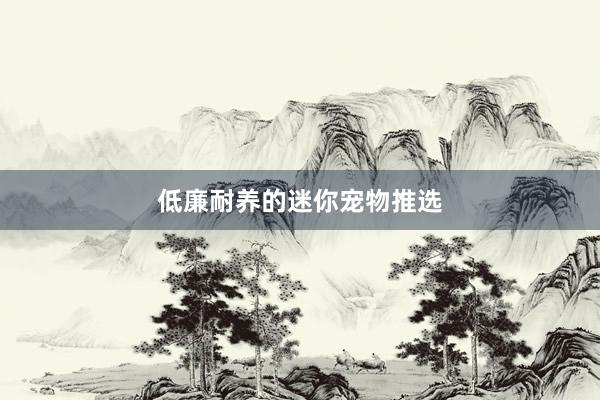 低廉耐养的迷你宠物推选